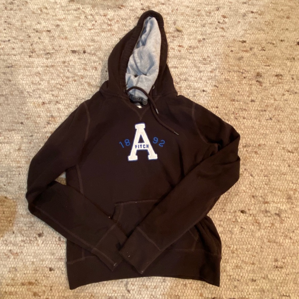 ABERCROMBIE BROWN HOODIE (SIZE: MEDIUM KIDS)